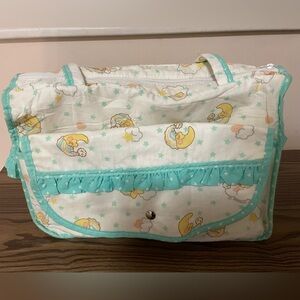VINTAGE 2000’s y2k diaper bag with changing pad 16”x”10.5”x6”